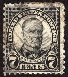 1927, US 7c, William McKinley, Used, Sc 639