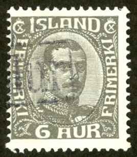 Iceland Sc# 179 (Revenue CXL) Used 1931-1933 6a Christian X