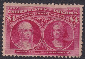 #244 Mint OG, F-VF (CV $2100 - ID46249) - Joseph Luft