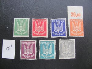 Germany 1924 MNH SC C20-26  SET VF 1500 EUROS (124)