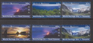 UN New York 852a-852f Singles MNH VF