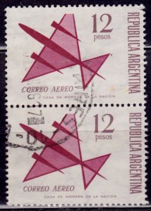 Argentina, 1965, Airmail, Airplane, 12p, sc#C101, used