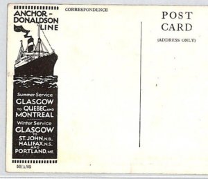 CANADA GB Art Postcard *ANCHOR DONALDSON LINE* Ship Athenia MARITIME c1905 PF141