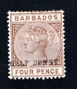 Barbados #69a  F/VF, Unused,  CV $21.00 .... 0480418