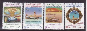 United Arab Emirates-Sc#255-8- id9-unused NH set-International Airport-Planes-19