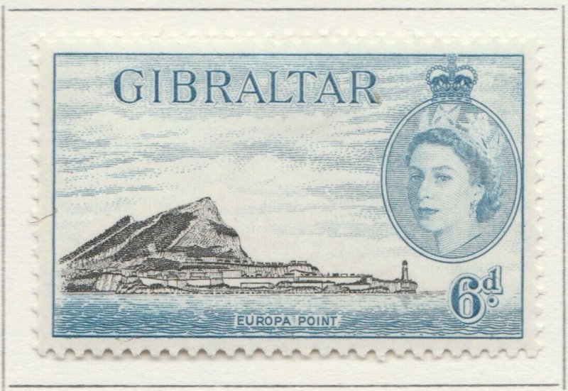 1953 British Colony GIBRALTAR 6d MH* Stamp A28P47F30425-