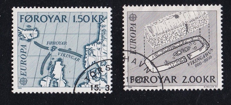 Faroe Islands #81-82  used  1982  Europa