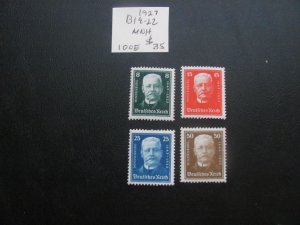 Germany 1927 MNH SC B19-22 SET VF/XF 100 EUROS  (249A)