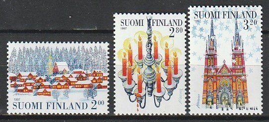 1997 Finland - Sc 1062-4 - MNH VF - 3 single - Christmas