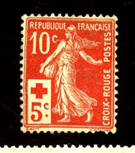 FRANCE B2 MINT FVF OG HR LG HR PERF THIN Cat $33