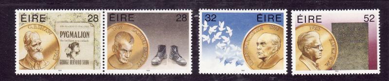 Ireland-Sc#944-7-unused NH set-Nobel prize Winners-George Bernard Shaw-Samuel Be