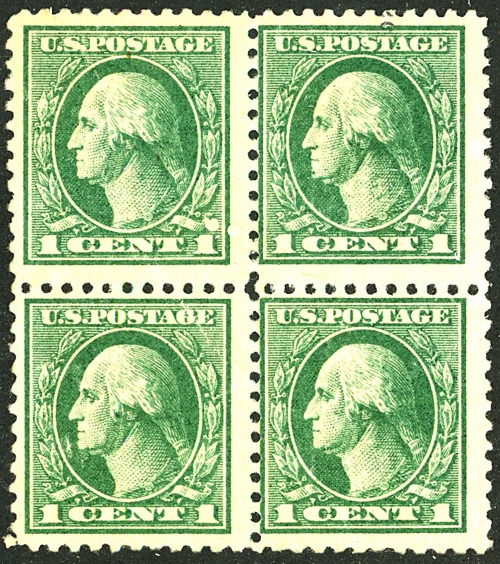 U.S. #498 MINT BLOCK OF 4 NG