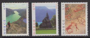 NORWAY SG1230/2 1996 TOURISM UNESCO WORLD HERITAGE SITES MNH