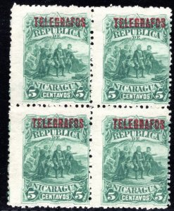 RH17, HS17, Type 5 - 5 centavos - Mint - F - Nicaragua Telegraph Revenue