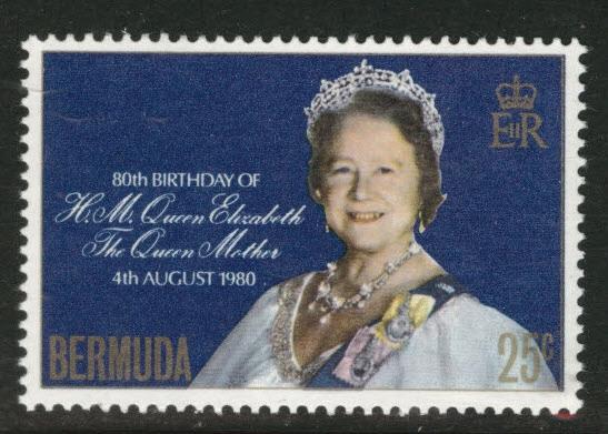 BERMUDA Scott 401 MNH** Queen Mother 1980 B-day