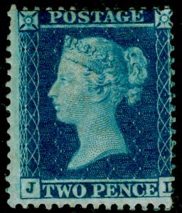 SG34, 2d blue plate 5, LC14, UNUSED. Cat £2850. JI