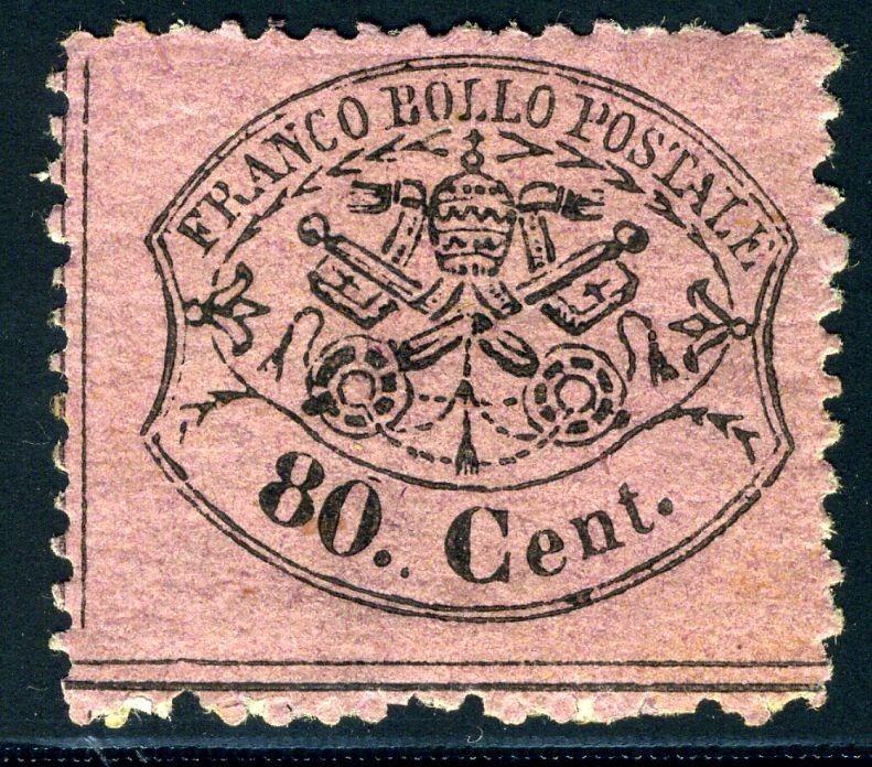 ITALY STATES ROMAN STATES SC# 25e SASSONE # 31 MINT HINGED AS SHOWN 