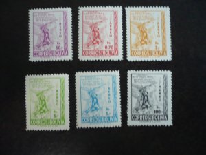 Stamps - Bolivia - Scott# C157-C162 - Mint Hinged Set of 6 Stamps