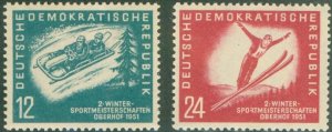 GERMANY DDR 76-77 MNH CV $12.75 BIN $6.50
