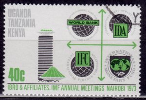 Uganda,Tanzania, Kenya, 1973, Annual IMF Meeting, 40c, used