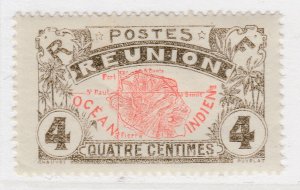 French Colony Reunion 1907-17 4cMH* Stamp A21P33F6135-