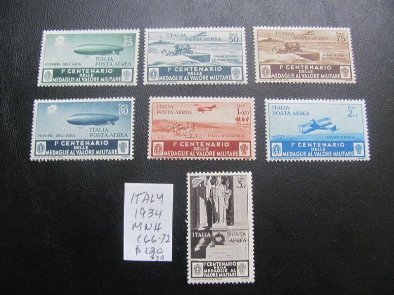ITALY 1934 MNH  SC C66-72  MISSING C66 CHEAP STAMPXF $117 (152)