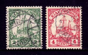 Kiauchau - Scott #24, 25 - Used - SCV $3.50