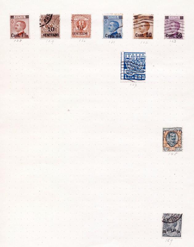 Italy Early/Mid Used Collection (Appx 120+Stamps) Ta 701