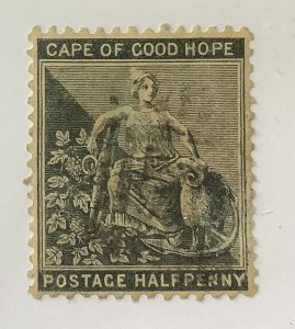 Cape of Good Hope 1882 Scott 33 used - ½p,  Allegory of Hope