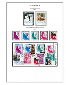 COLOR PRINTED NETHERLANDS 2011-2020 STAMP ALBUM PAGES (159 illustrated pages)