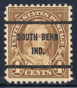 South Bend IN, 636-61 Bureau Precancel, 4¢ M. Washington