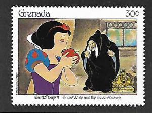 GRENADA, 1540h , MNH , DISNEY , SNOW WHITE AND THE SEVEN DWARFS