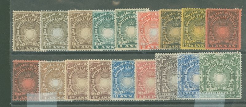 British East Africa #14/30 var  Multiple