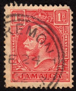 1929, Jamaica 1p, Used, King George V, Sc 103
