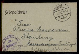 Germany WWI Kgl Preussen Staffelstab Feldpost Cover G69783