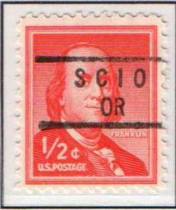 U.S. Precancel - Oregon, Scio