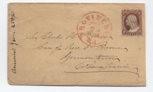 1861 #26 cover Providence RI to Germantown PA [h.4680]