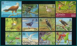 Solomon Islands 2001 Birds, MNH #903-913, 913A ,SG976-987