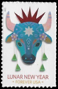 U.S.#5556 Year of the Ox 55c FE Single, MNH.