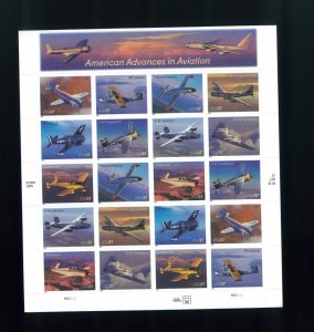 United States 37¢ Advances in Aircraft Postage Stamp #3916 MNH Full Sheet