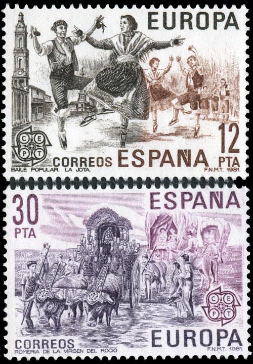 Spain 2236-7 MNH  - Europa 1981