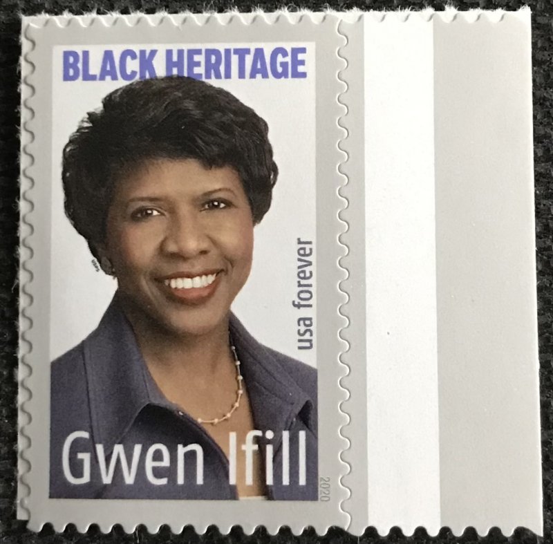 US #5432 MNH Single w/Selvage Gwen Ifill (.55) SCV $1.10