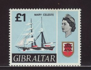 1967 Gibraltar £1 Mary Celeste Unmounted Mint SG213