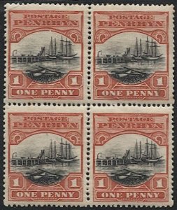 PENRHYN  ISLAND 1928 Sc 34  Mint MNH/LH Block of four VF - Boats
