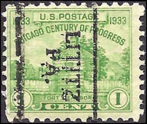 728 Mint,OG,NH... SCV $0.30... Lititz Pre-cancel