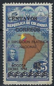 Colombia 618 Used 1953 issue (ak4161)