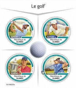 GUINEA - 2019 - Golf - Perf 4v Sheet - M N H