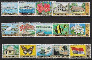 KIRIBATI SG86/99b 1979-81 DEFINITIVE SET OF 15 MNH