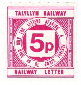 (I.B) Talyllyn Railway : Letter Stamp 5p 