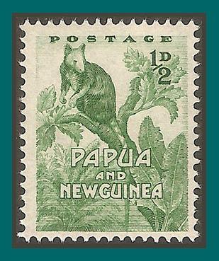Papua New Guinea 1952 Tree Kangaroo, mint  #122,SG1